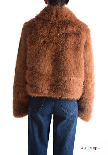 faux fur Jacket with zip with lining - ph 2