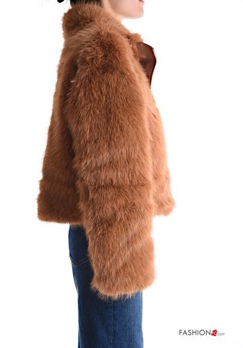 faux fur Jacket with zip with lining - ph 3