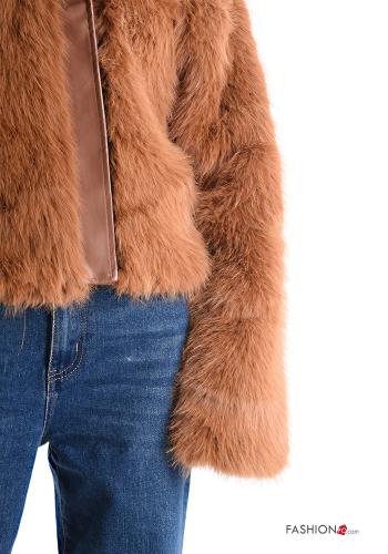 faux fur Jacket with zip with lining - ph 4