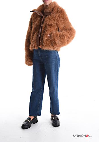 faux fur Jacket with zip with lining - ph 5