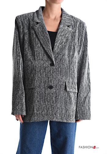 lurex Blazer with buttons with lining - ph 1