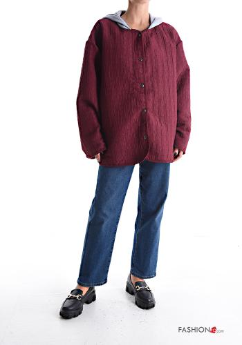 Jacket with buttons with lining with hood - ph 5