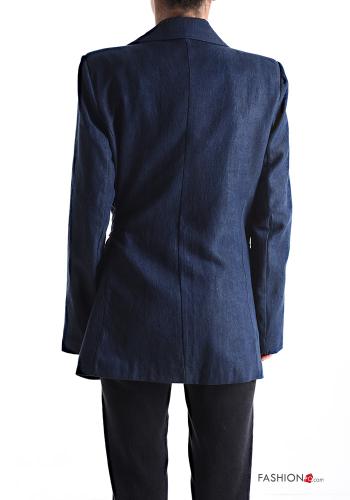 lange ärmel Jacke mit Knöpfen mit Futter mit Schleife - ph 2