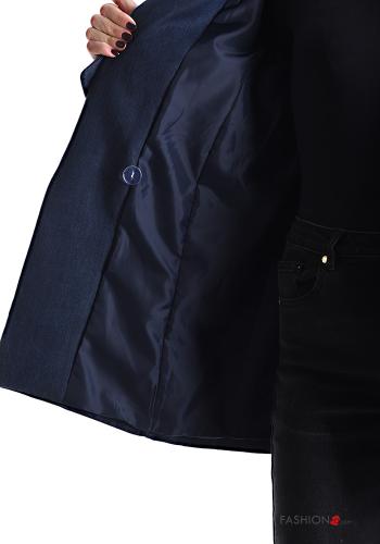 lange ärmel Jacke mit Knöpfen mit Futter mit Schleife - ph 6
