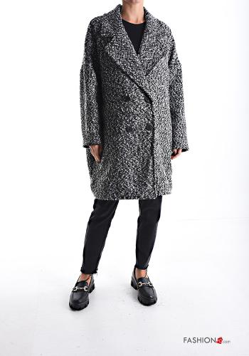 double-breasted Coat with buttons with lining - ph 1
