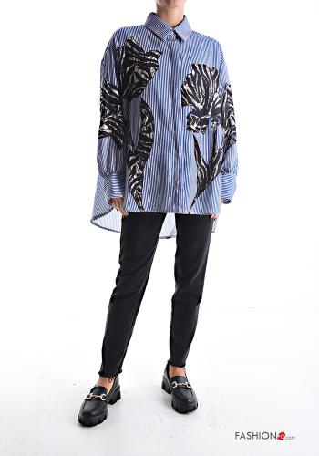 Camicia in Cotone maniche lunghe con colletto con bottoni - ph 5
