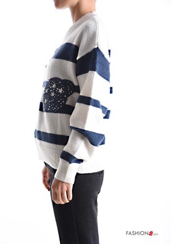 Graphic Print long sleeve crew neck Sweater - ph 3