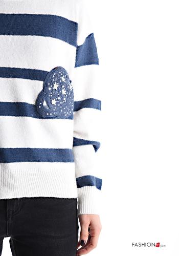 Graphic Print long sleeve crew neck Sweater - ph 4