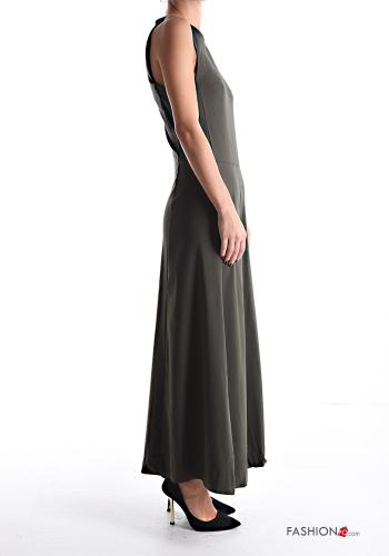 sleeveless crew neck wide leg Jumpsuit with pockets with zip - ph 3