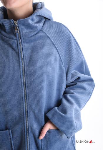 Chaqueta con bolsillos con capucha con forro con cremallera - ph 4
