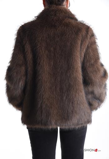 Cappotto con colletto senza fodera con bottoni con perle con strass - ph 2