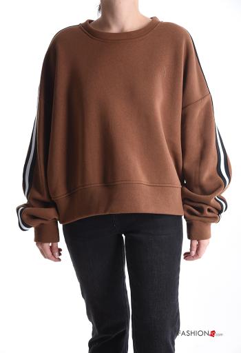 Felpa in Cotone maniche extra lunghe girocollo - ph 1