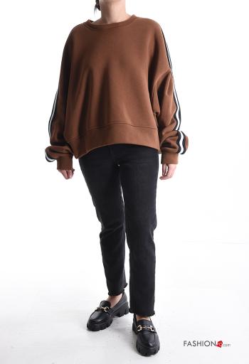 Felpa in Cotone maniche extra lunghe girocollo - ph 5