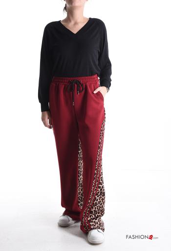 Pantalone sportivo lungo Fantasia animalier con tasche con elastico - ph 5