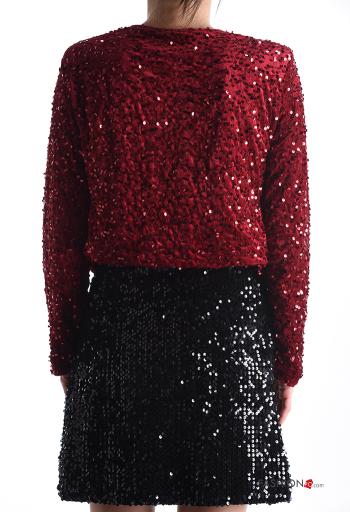 Giacca in velluto maniche lunghe con paillettes - ph 2