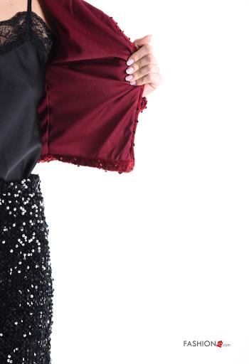 Giacca in velluto maniche lunghe con paillettes - ph 6