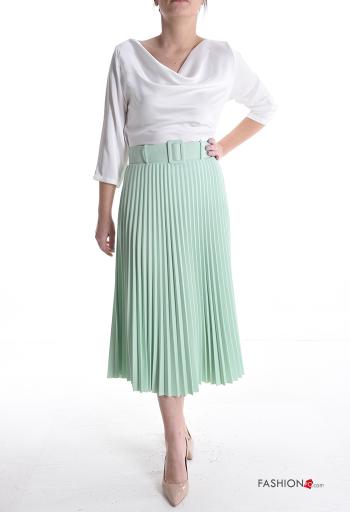 pleated Skirt with belt - ph 5