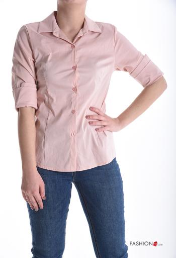 Camicia in Cotone con colletto con bottoni