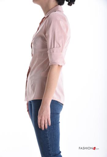 Camicia in Cotone con colletto con bottoni - ph 3