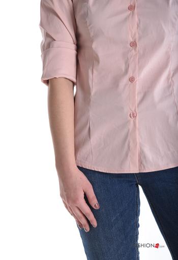 Camicia in Cotone con colletto con bottoni - ph 4