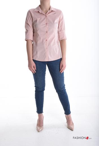 Camicia in Cotone con colletto con bottoni - ph 5