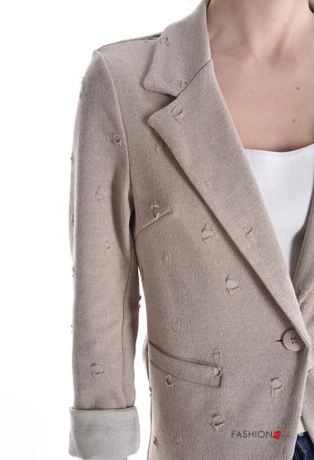 Giacca in Cotone maniche lunghe con bottoni - ph 4