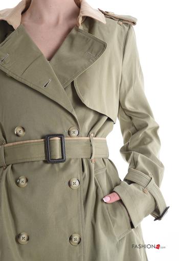 Trench con fibbia maniche lunghe con fodera con bottoni con tasche - ph 4