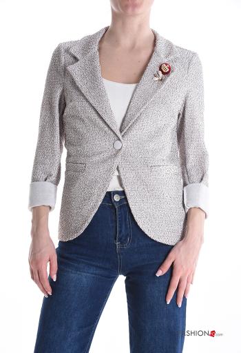 Giacca in Cotone maniche lunghe con bottoni - ph 1