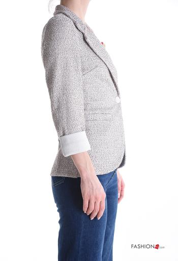 Giacca in Cotone maniche lunghe con bottoni - ph 3