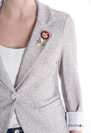 Giacca in Cotone maniche lunghe con bottoni - ph 4