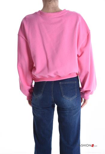 Felpa in Cotone corto maniche corte girocollo - ph 2