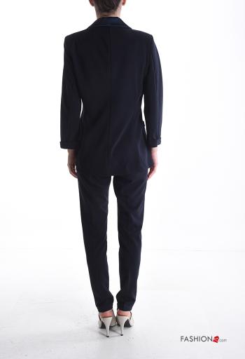 Pantalone raso con bottoni senza fodera - ph 2