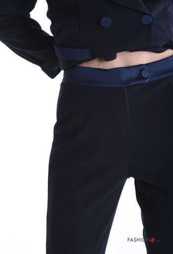 Pantalone raso con bottoni senza fodera - ph 4