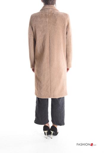 Cappotto maniche lunghe con fodera con bottoni con tasche - ph 2