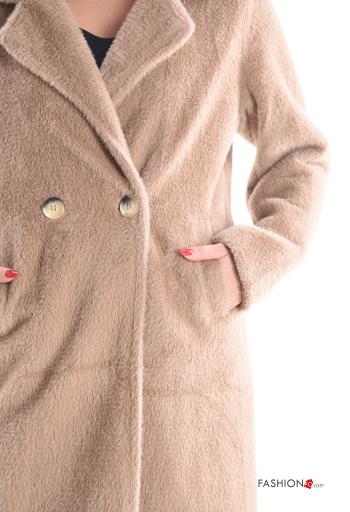 Cappotto maniche lunghe con fodera con bottoni con tasche - ph 4
