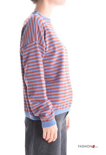 Maglione maniche lunghe girocollo Fantasia righe - ph 3