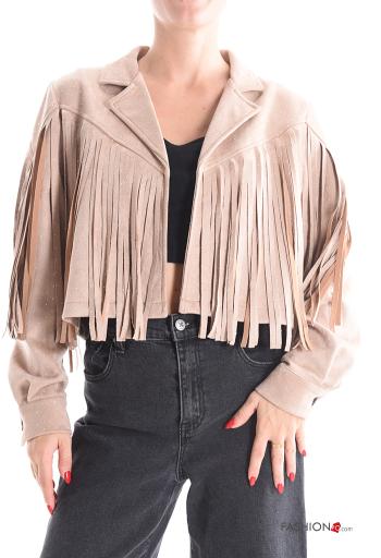 Chaqueta Gamuza corto con flecos - ph 1