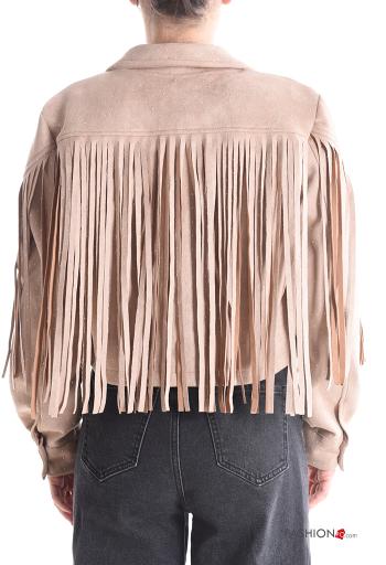 Chaqueta Gamuza corto con flecos - ph 2
