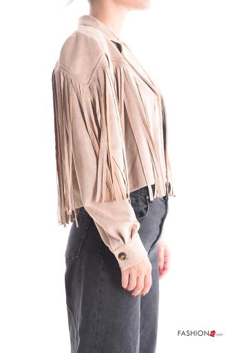 Chaqueta Gamuza corto con flecos - ph 3