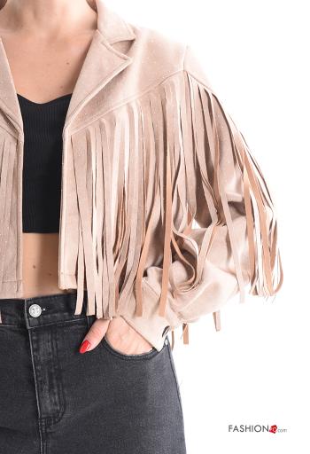 Chaqueta Gamuza corto con flecos - ph 4