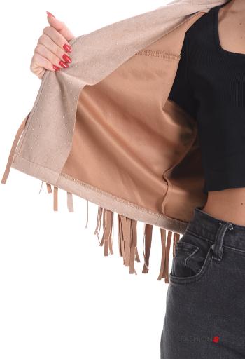 Chaqueta Gamuza corto con flecos - ph 6