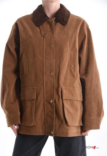 Giacca maniche lunghe con colletto con bottoni con tasche - ph 1