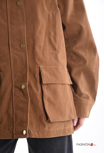 Giacca maniche lunghe con colletto con bottoni con tasche - ph 4