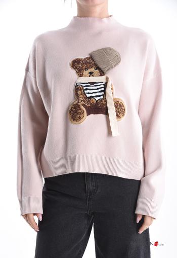 Animal motif long sleeve Sweater Rollneck - ph 1