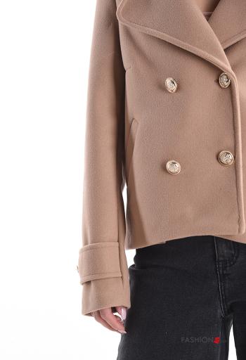 Blusão abotoamento duplo manga comprida com botões - ph 4