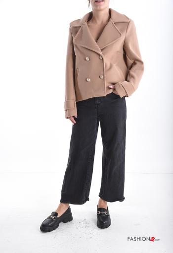 Blusão abotoamento duplo manga comprida com botões - ph 5