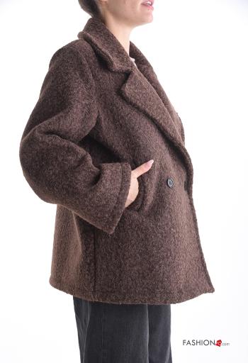 Giacca maniche lunghe senza fodera con bottoni con tasche - ph 3