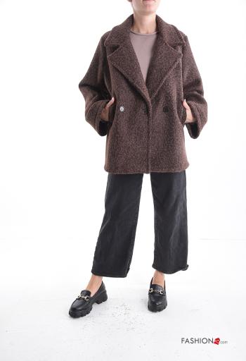 Giacca maniche lunghe senza fodera con bottoni con tasche - ph 5