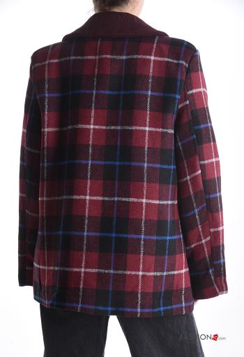 Tartan long sleeve Cotton Blazer with buttons with lining - ph 2