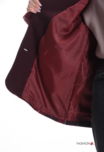 Tartan long sleeve Cotton Blazer with buttons with lining - ph 6